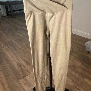 Off line  - Beige criss cross leggings